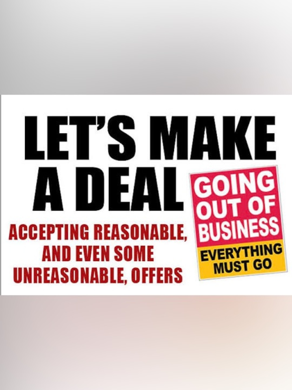 Dress store closed!  Accepting reasonable and unreasonable offers!